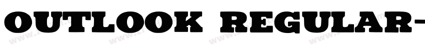 Outlook Regular字体转换